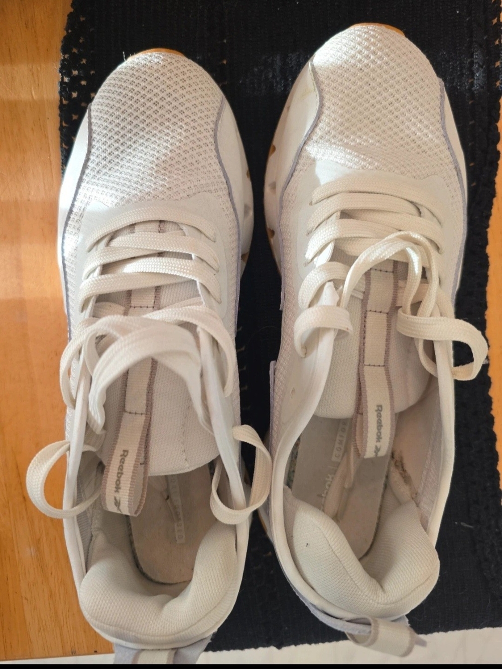 Reebok Women's White Mesh Athletic Sneakers